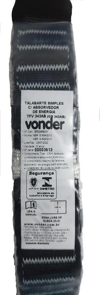 Imagem de Talabarte Simples Vonder TFV 343AB com ABS Energia Antiqueda