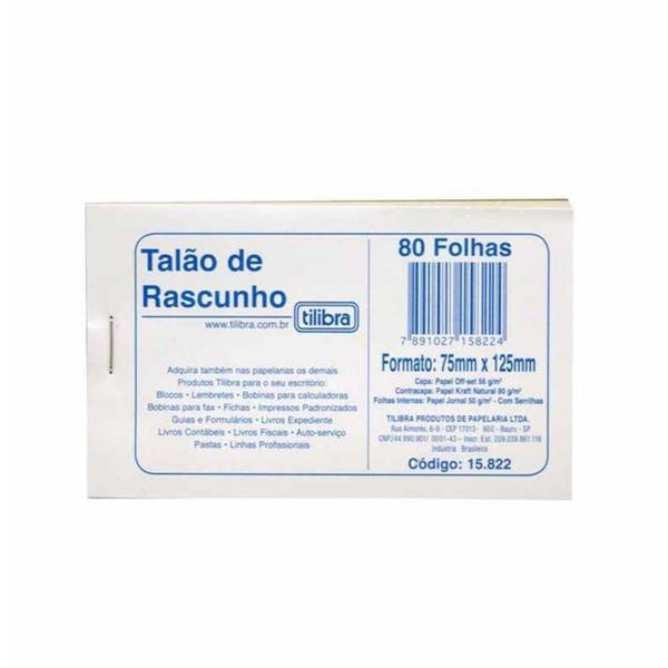 Imagem de Talão de Rascunho Com Serrilha 80 Folhas - Tilibra