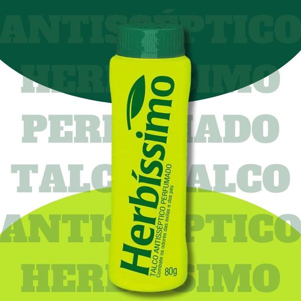 Imagem de Talco Antisséptico Perfumado Herbíssimo p/ Pés 80g