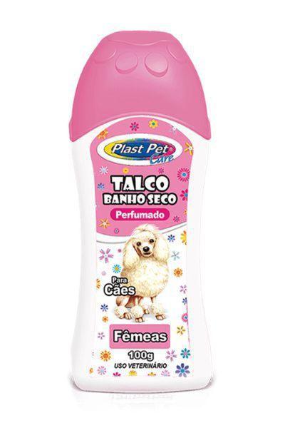 Talco Banho Seco para Cães Plast Pet Care - Fêmeas - 100 g Imagem de Talco Banho Seco para Cães Plast Pet Care - Fêmeas - 100 g