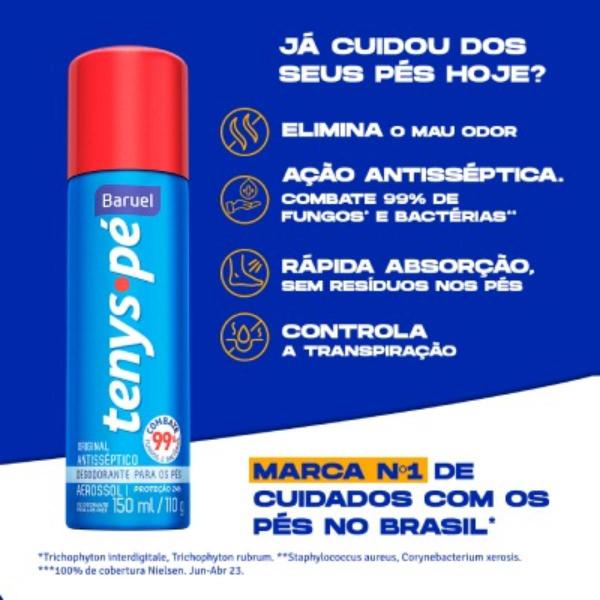 Imagem de Talco Para Os Pés Tenys Pé Baruel Original E Woman 100g Cada