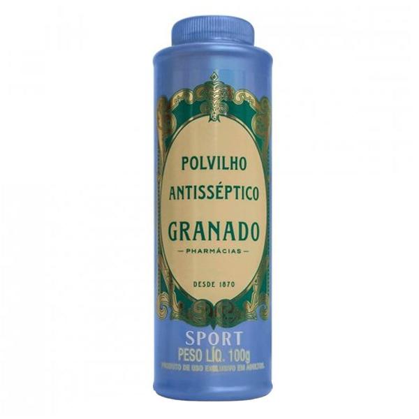 Talco Polvilho Antisséptico Sport Granado 100g Pés Assaduras Imagem de Talco Polvilho Antisséptico Sport Granado 100g Pés Assaduras