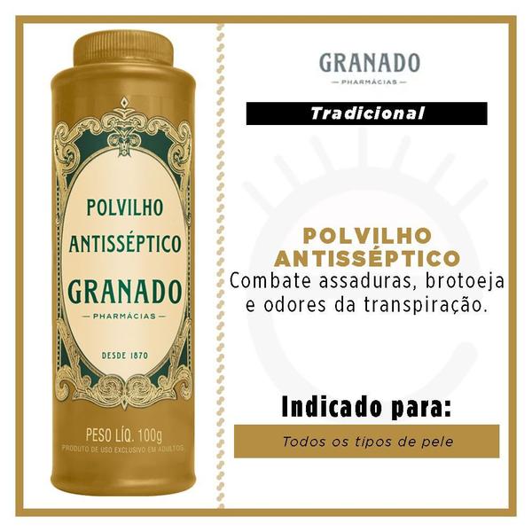 Imagem de Talco Polvilho Antisséptico Tradicional Granado 100g Pés