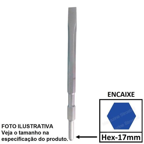 Imagem de Talhadeira Encaixe Sextavado 17mm 280mm Largura 19mm Makita D-08707