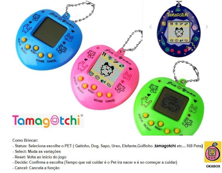 Tamagochi-brinquedo eletrônico bichinho virtual -Cor Rosa Imagem de Tamagochi-brinquedo eletrônico bichinho virtual -Cor Rosa