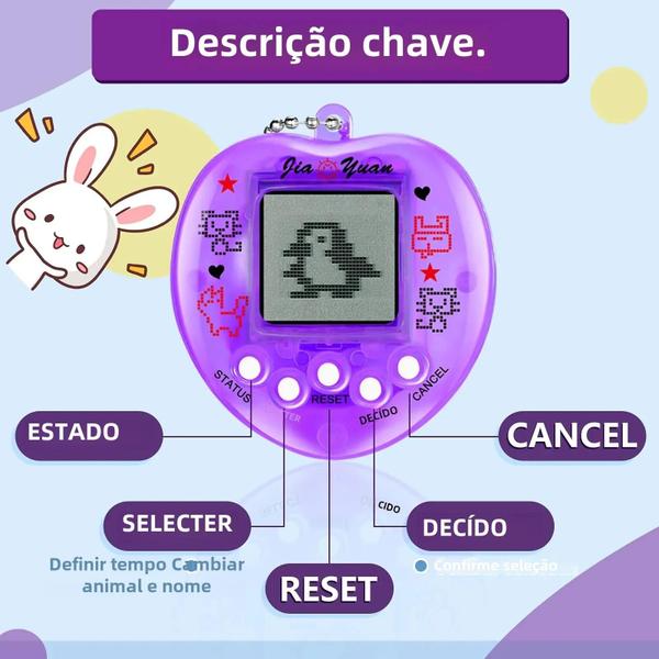 Imagem de Tamagotchi Infantil - Console Portátil com Jogos em Russo, Alemão e Espanhol