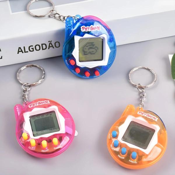 Imagem de Tamagotchi Transparente - 168 Animais Virtuais - Brinquedo Eletrônico Nostálgico