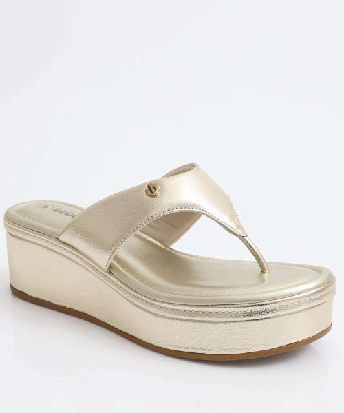 Tamanco Feminino Flatform Bebecê Dourado-11058
