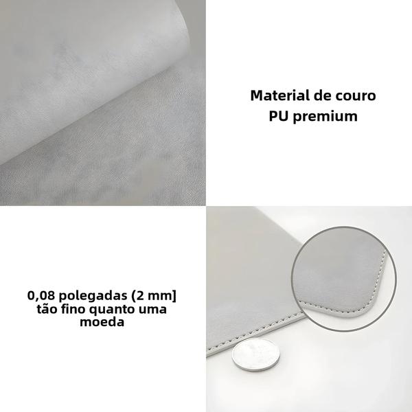 Imagem de Tamanho Grande 60x30mm Impermeável Couro Pu Protetor De Mesa De Escritório Tapete Mouse Pad Teclado