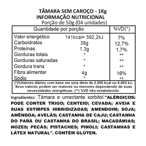 Imagem de Tamara Premium sem Caroço Empório Fullfit 2Kg