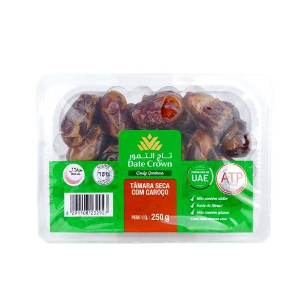 Tâmara Seca com Caroço 250g - Date Crown Imagem de Tâmara Seca com Caroço 250g - Date Crown