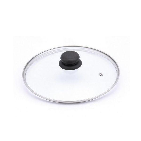 Tampa 18 cm de vidro para panela com pomel - DASSHAUS Tampa De Vidro Panela Frigideira Cozinha Imagem de Tampa 18 cm de vidro para panela com pomel