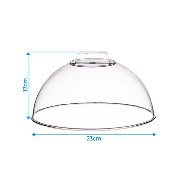 Tampa Acrílico Transparente Pequena Para Bolos E Tortas 23Cm - Tt Imagem de Tampa Acrílico Transparente Pequena Para Bolos E Tortas 23Cm