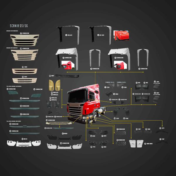 Imagem de Tampa Antifurto Scania S5 Cabine P/g/r Até 2012