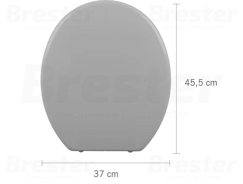 Imagem de Tampa Assento Privada Vaso Sanitário Oval Slim Almofadado Universal Astra