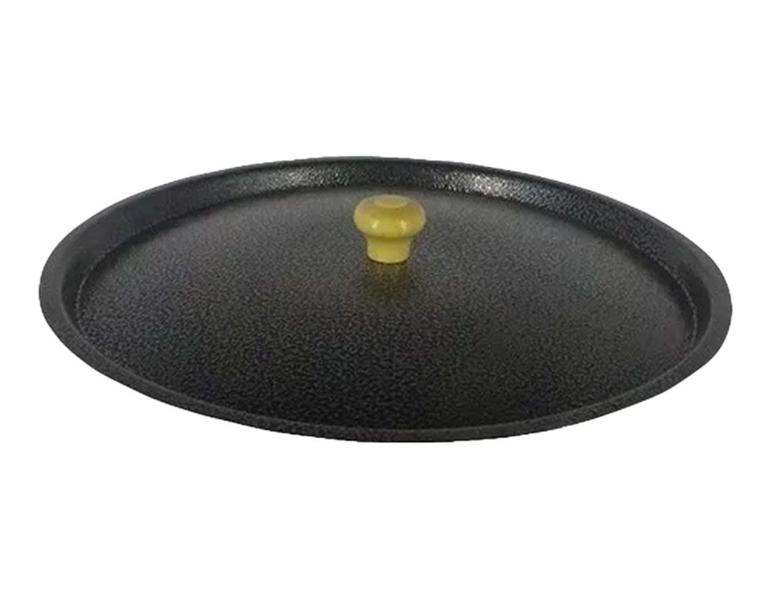 Tampa Avulsa Alumínio Leve Craqueado Preto 12cm - Diviforte Imagem de Tampa Avulsa Alumínio Leve Craqueado Preto 12cm