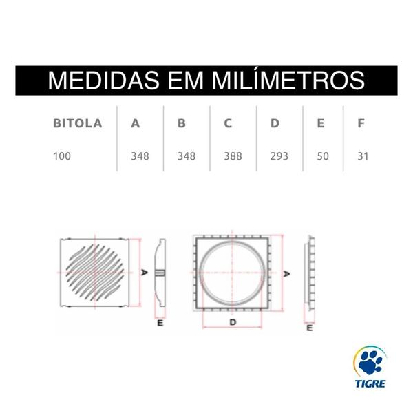 Imagem de Tampa caixa de gordura coletora com porta tampa abs tigre