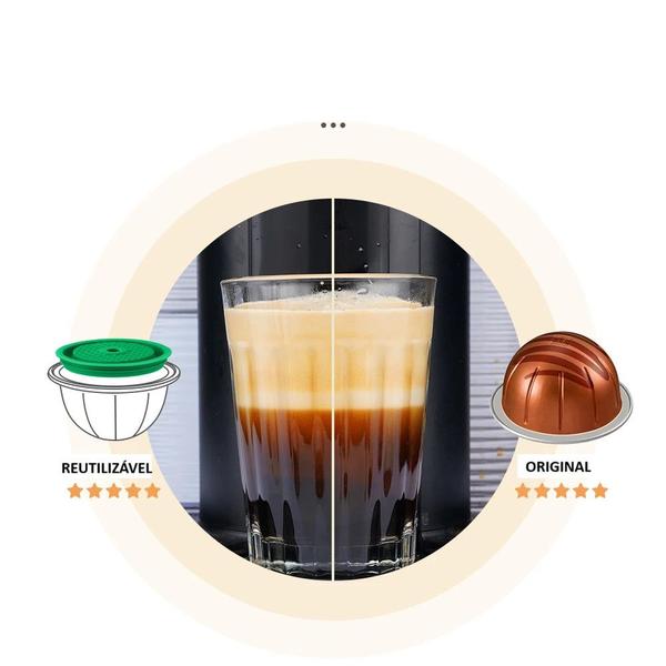 Imagem de Tampa  Cápsula Café Reutilizável Nespresso Vertuo Silicone - Youtek