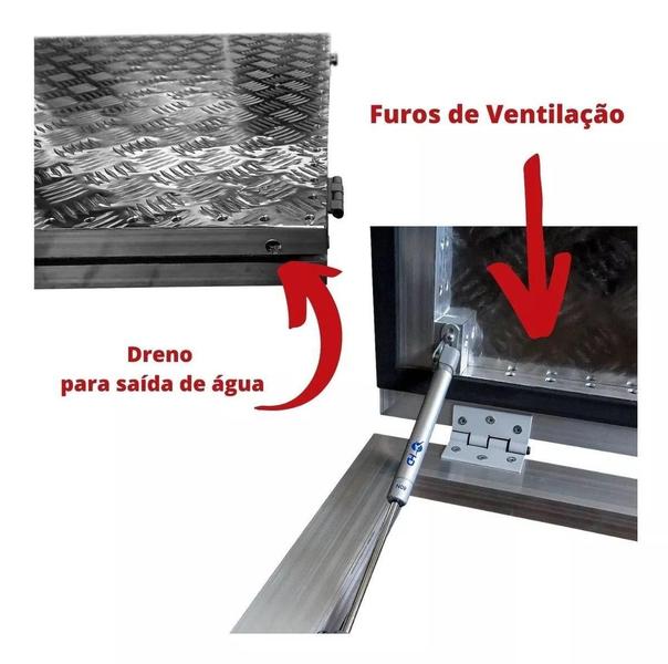 Imagem de Tampa Casa D Maquinas 90X90 -Sobrepor Ventilada -Alumínio