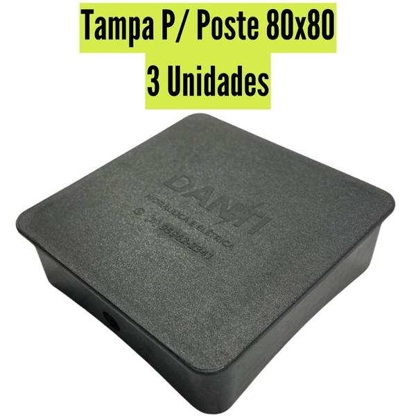 Imagem de Tampa Chapéu P/ Poste 80x80 90 DAN Padrão Enel/Bandeirantes