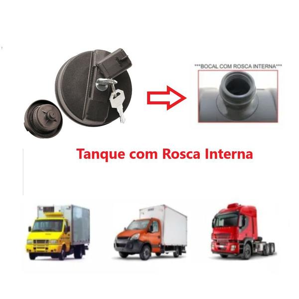 Imagem de Tampa Combustível Com Rosca Iveco Daily Todas Exceto Furgão