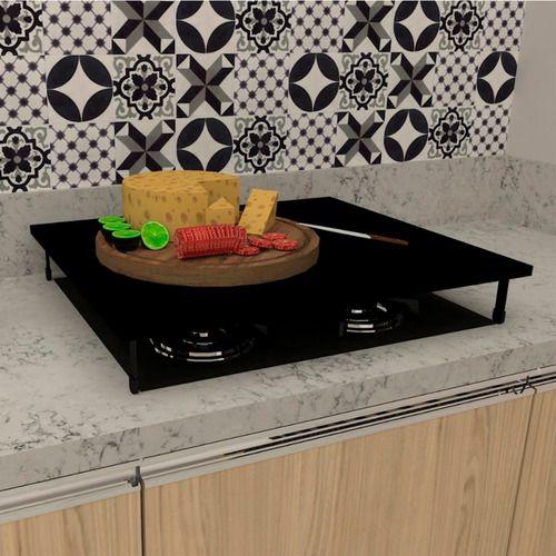 Imagem de Tampa Cooktop Resistente 5 Bocas Mdf 76x52 Cm 