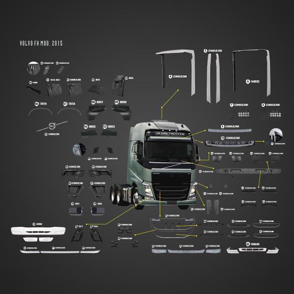 Imagem de Tampa de Bateria Volvo FH 2015