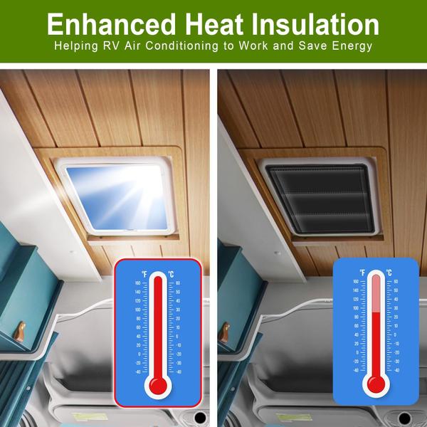 Imagem de Tampa de clarabóia de RV Veharvim Magnetic Vent Blackout Window