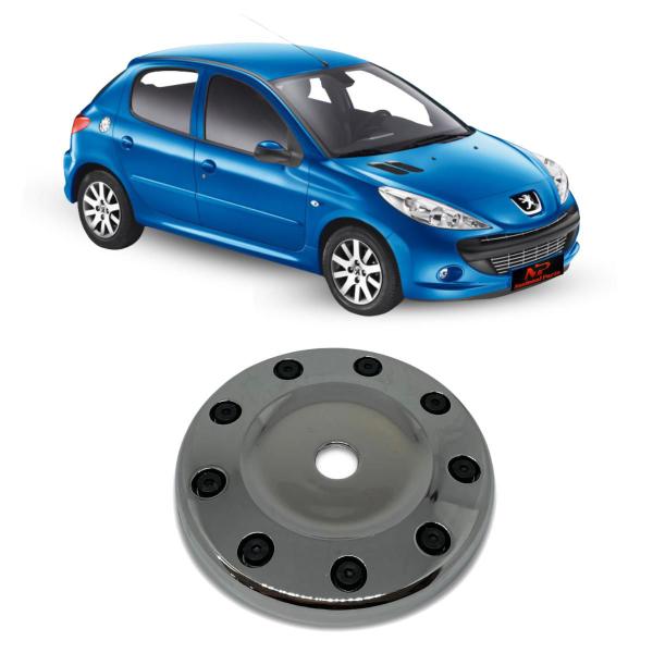 Imagem de Tampa de combustível Peugeot 206 207 Cromado 2001 a 2015