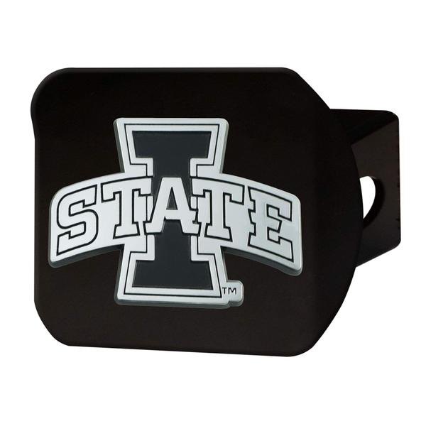 Imagem de Tampa de engate FANMATS Iowa State Cyclones Black Metal com emblema