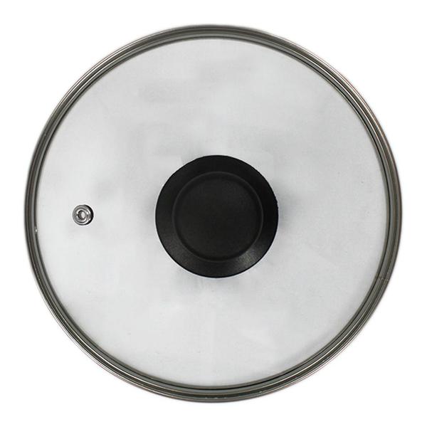 Tampa De Panela 32cm Em Vidro Com Puxador Preto Para Caçarolas Grandes - Idea Imagem de Tampa De Panela 32cm Em Vidro Com Puxador Preto Para Caçarolas Grandes
