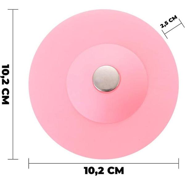 Imagem de Tampa de Ralo/Dreno De Pia 3*10CM Rosa N240171-7 - Quanhe