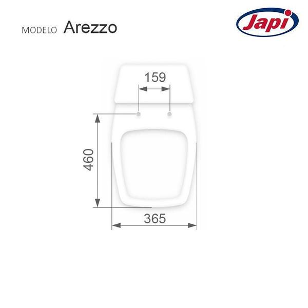 Imagem de Tampa de Vaso Poliéster Arezzo Branco para bacia Japi 1.6gpf 6lpf