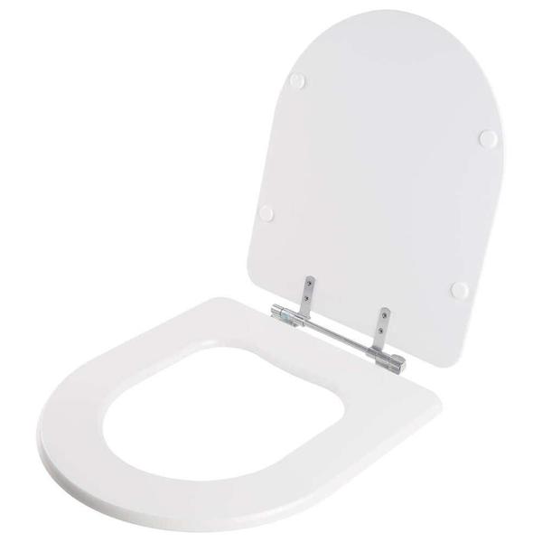 Tampa de Vaso Poliéster Riviera Plus Branco para bacia Celite 1.6gpf 6lpf - Pontto Lavabo Imagem de Tampa de Vaso Poliéster Riviera Plus Branco para bacia Celite 1.6gpf 6lpf