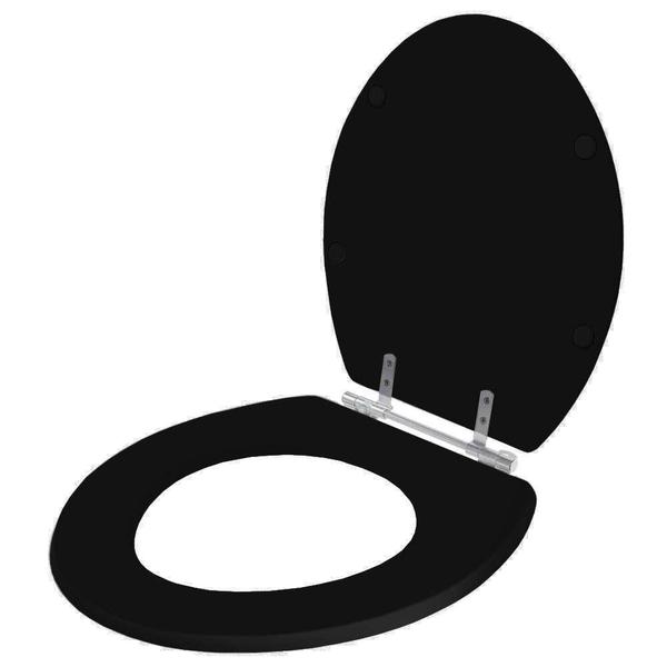 Tampa de Vaso Sanitário Contemporary Preto para bacia Hervy - Pontto Lavabo Imagem de Tampa de Vaso Sanitário Contemporary Preto para bacia Hervy