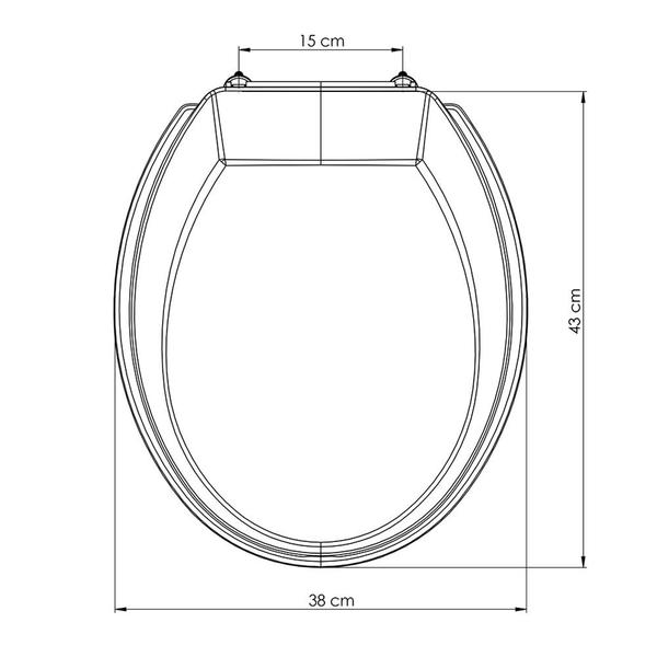 Imagem de Tampa de vaso sanitário oval assento universal Prime