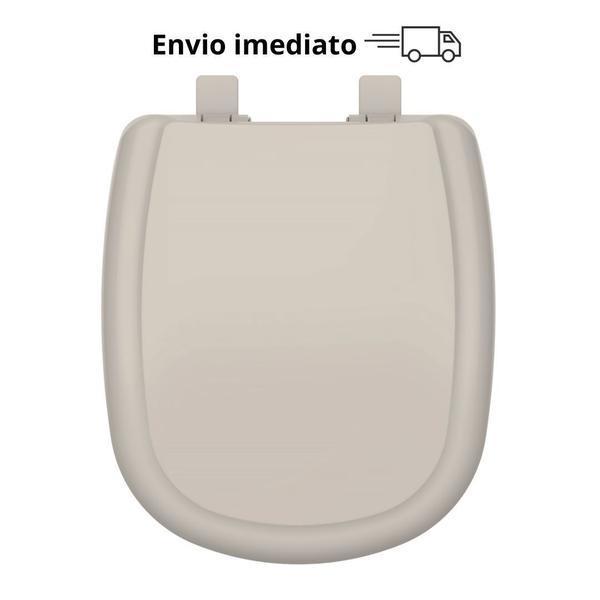 Tampa De Vaso Sanitário Sabatini Icasa Polopropileno Bege - Tupan Imagem de Tampa De Vaso Sanitário Sabatini Icasa Polopropileno Bege