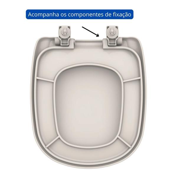 Tampa De Vaso Sanitário Sabatini Icasa Polopropileno Bege - Tupan Imagem de Tampa De Vaso Sanitário Sabatini Icasa Polopropileno Bege