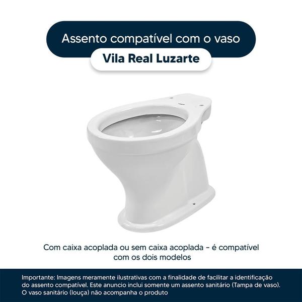 Imagem de Tampa de Vaso Sanitário Vila Real Cinza Claro para bacia Luzarte