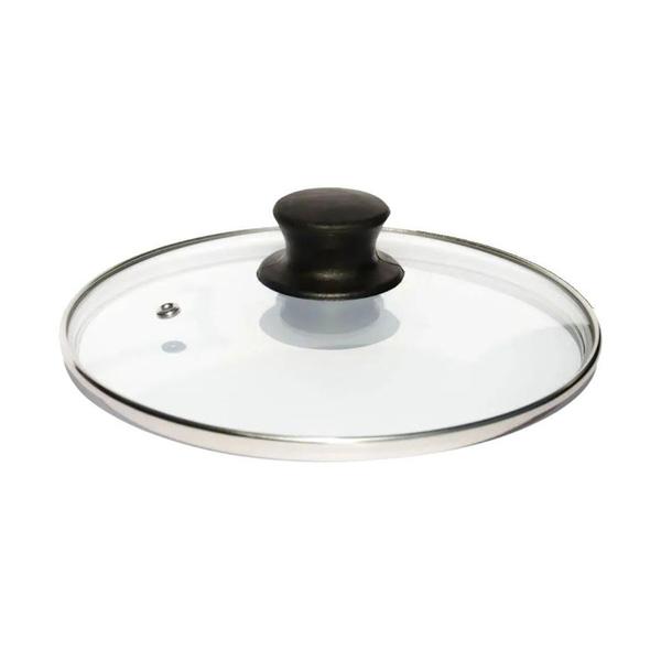 Tampa de Vidro Avulsa 28 cm para Panela Frigideira Caçarola - ALUMINIO DOCESAR Imagem de Tampa de Vidro Avulsa 28 cm para Panela Frigideira Caçarola
