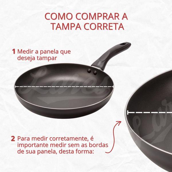 Tampa de vidro dasshaus para panela 20 cm avulsa - DASSHAUS Tampa De Vidro Panela Frigideira Cozinha Tampa Imagem de Tampa de vidro dasshaus para panela 20 cm avulsa