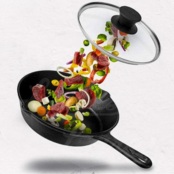 Tampa de vidro para panela com pomel 20cm avulsa n20 - DASSHAUS Tampa De Vidro Panela Frigideira Cozinha Tampa Imagem de Tampa de vidro para panela com pomel 20cm avulsa n20