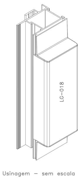 Imagem de Tampa Do Montante Para Janela de Alumínio LG08 NYL401 TMM47 - Kit 8pçs