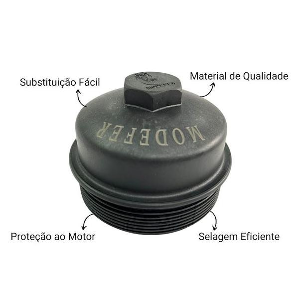 Tampa Filtro Oleo Mb Om 906la 924la 926 Modefer Imagem de Tampa Filtro Oleo Mb Om 906la 924la 926 Modefer