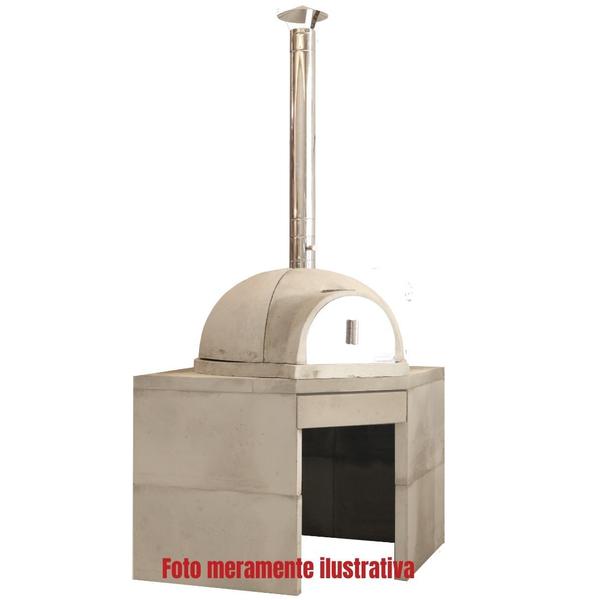 Imagem de Tampa Forno Iglu Inox 430 56x35 Forno A Lenha, Forno Pizza