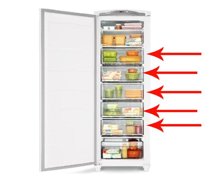 Tampa Frontal Do Cesto Freezer Consul W10202239 Original Imagem de Tampa Frontal Do Cesto Freezer Consul W10202239 Original