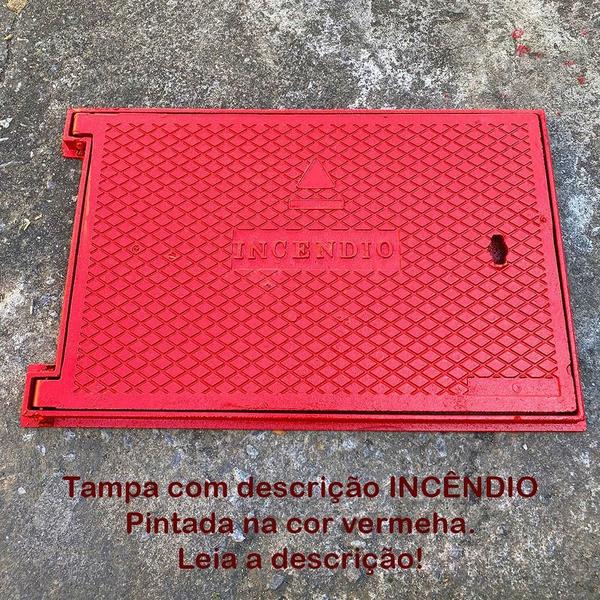 Imagem de Tampa Incêndio Registro Hidrante Recalque 40X60 Ferro