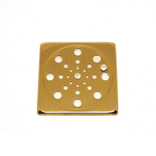 Tampa P/ Ralo Grelha Quadrado 10cm Abre/ Fecha - Dourado - Montelar Acabamentos Imagem de Tampa P/ Ralo Grelha Quadrado 10cm Abre/ Fecha - Dourado