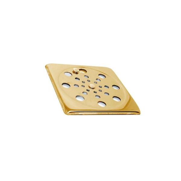 Tampa P/ Ralo Grelha Quadrado 10cm Abre/ Fecha - Dourado - Montelar Acabamentos Imagem de Tampa P/ Ralo Grelha Quadrado 10cm Abre/ Fecha - Dourado