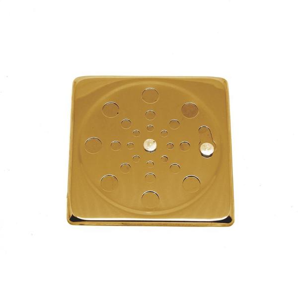 Tampa P/ Ralo Grelha Quadrado 10cm Abre/ Fecha - Dourado - Montelar Acabamentos Imagem de Tampa P/ Ralo Grelha Quadrado 10cm Abre/ Fecha - Dourado